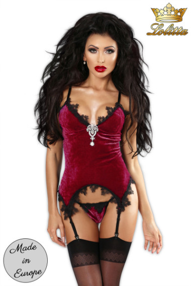 WONDERFUL RED - women's corset, exclusive women's lingerie