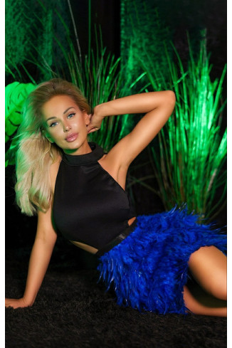 JADE - SEXY DRESS WITH FEATHERS