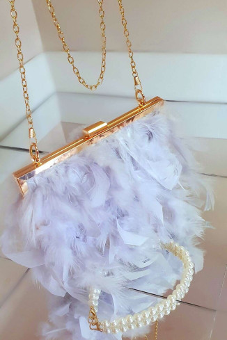 PIGEON - evening women's bag, luxury evening clutch
