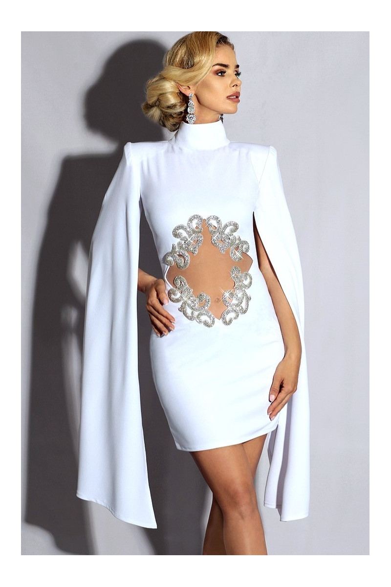 MARQUISE - elegant white cocktail dress